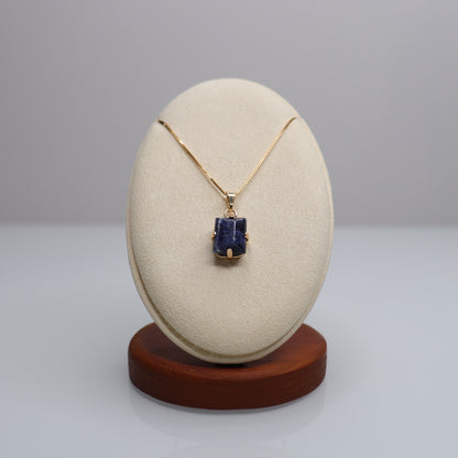 18k Gold Plated Sodalite Necklace | 4