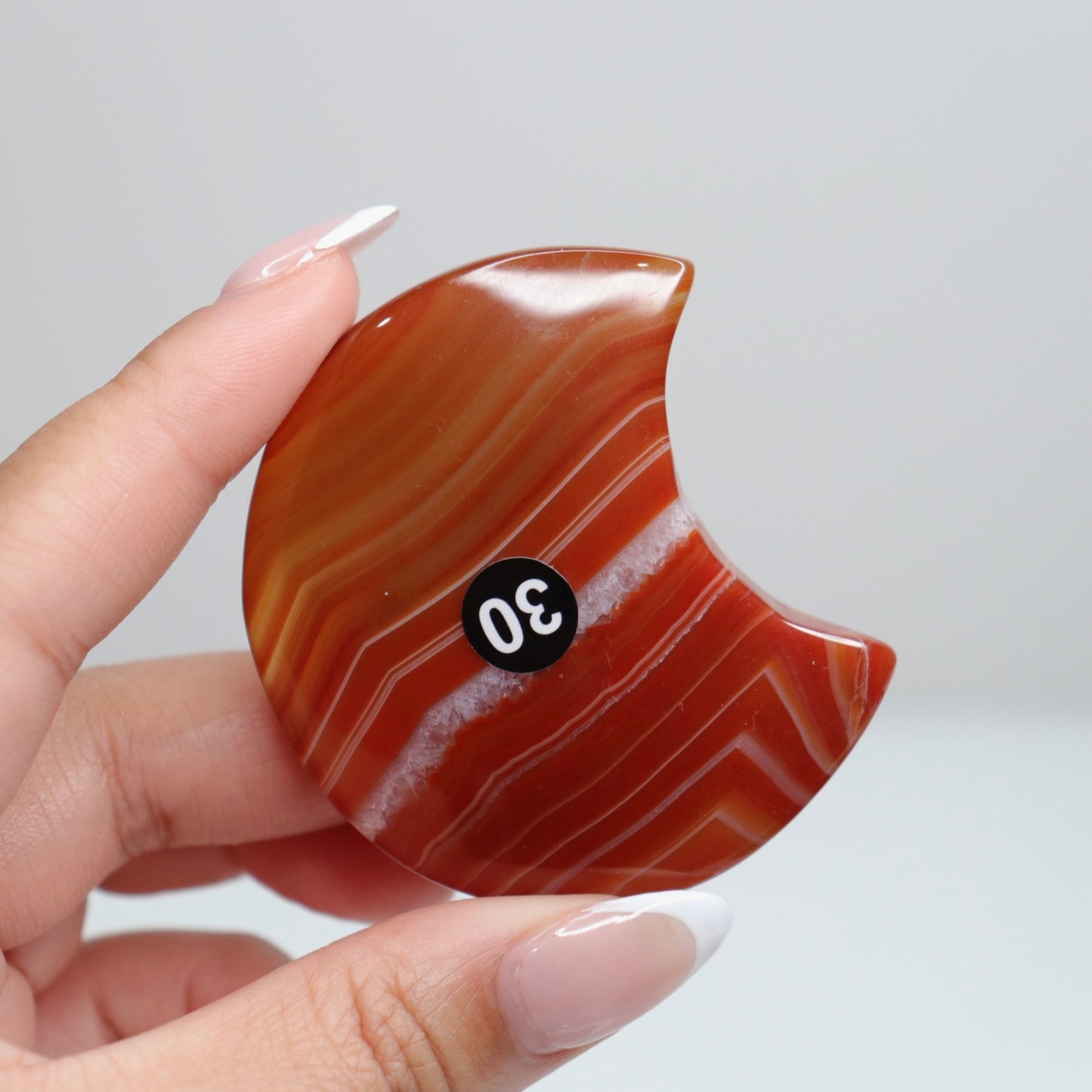Carnelian Agate Moon 30