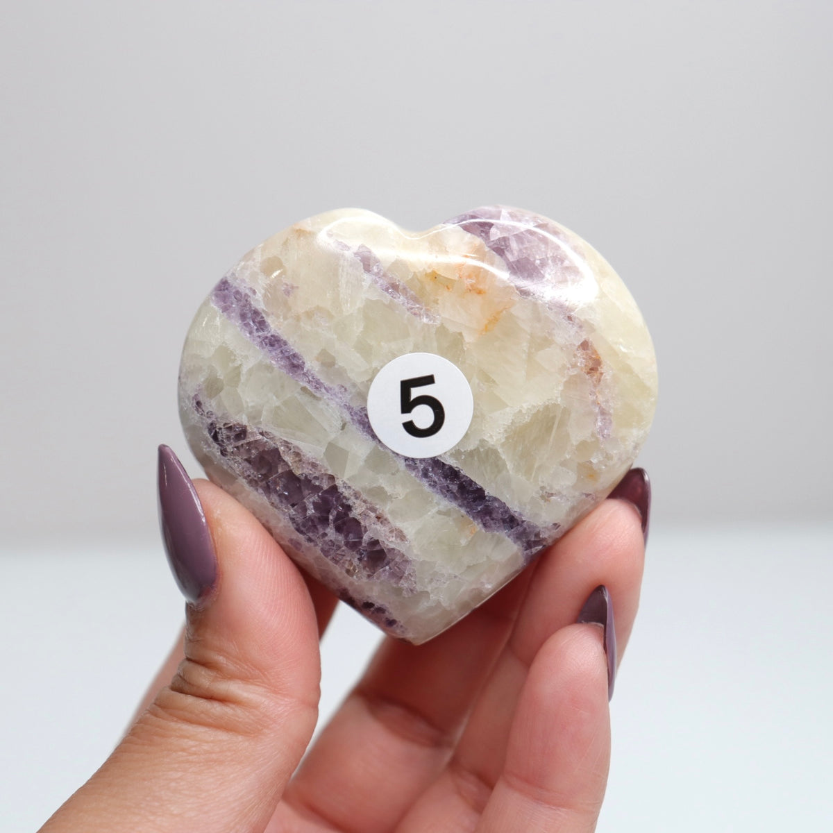 Fluorite & Calcite Heart 5