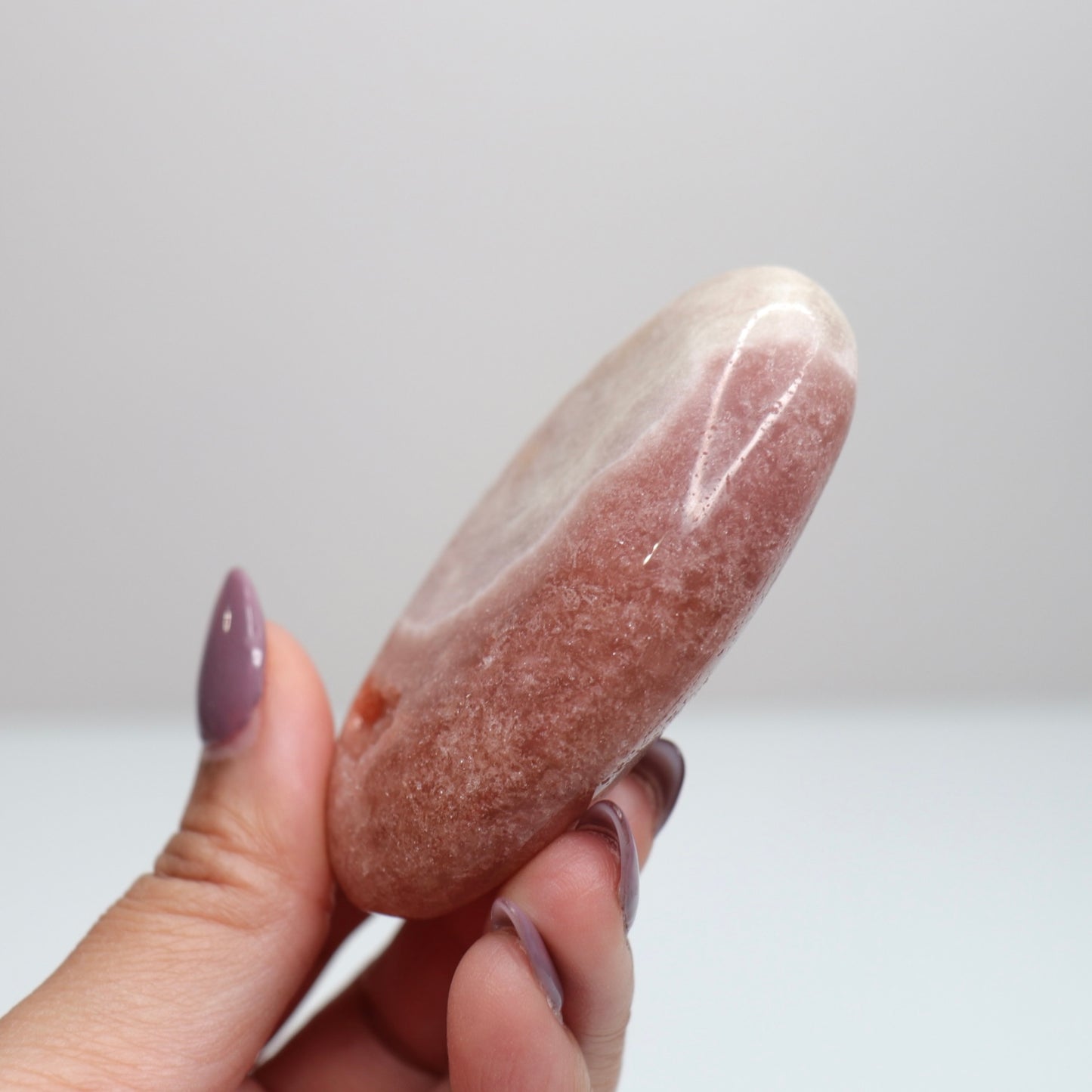 Pink Amethyst Palm Stone | 29