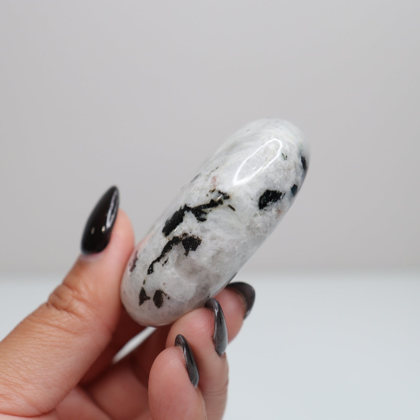 Rainbow Moonstone Palm Stone 68