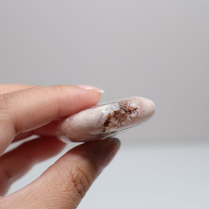 Flower Agate Round Palm | 21