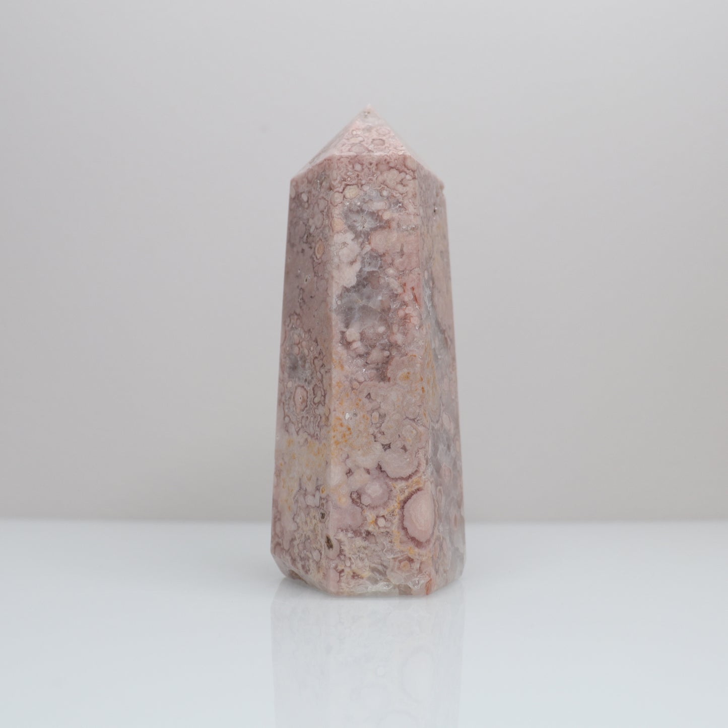 Pink Amethyst X Flower Agate Tower
