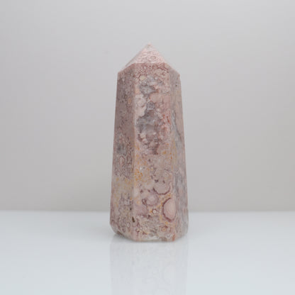 Pink Amethyst X Flower Agate Tower