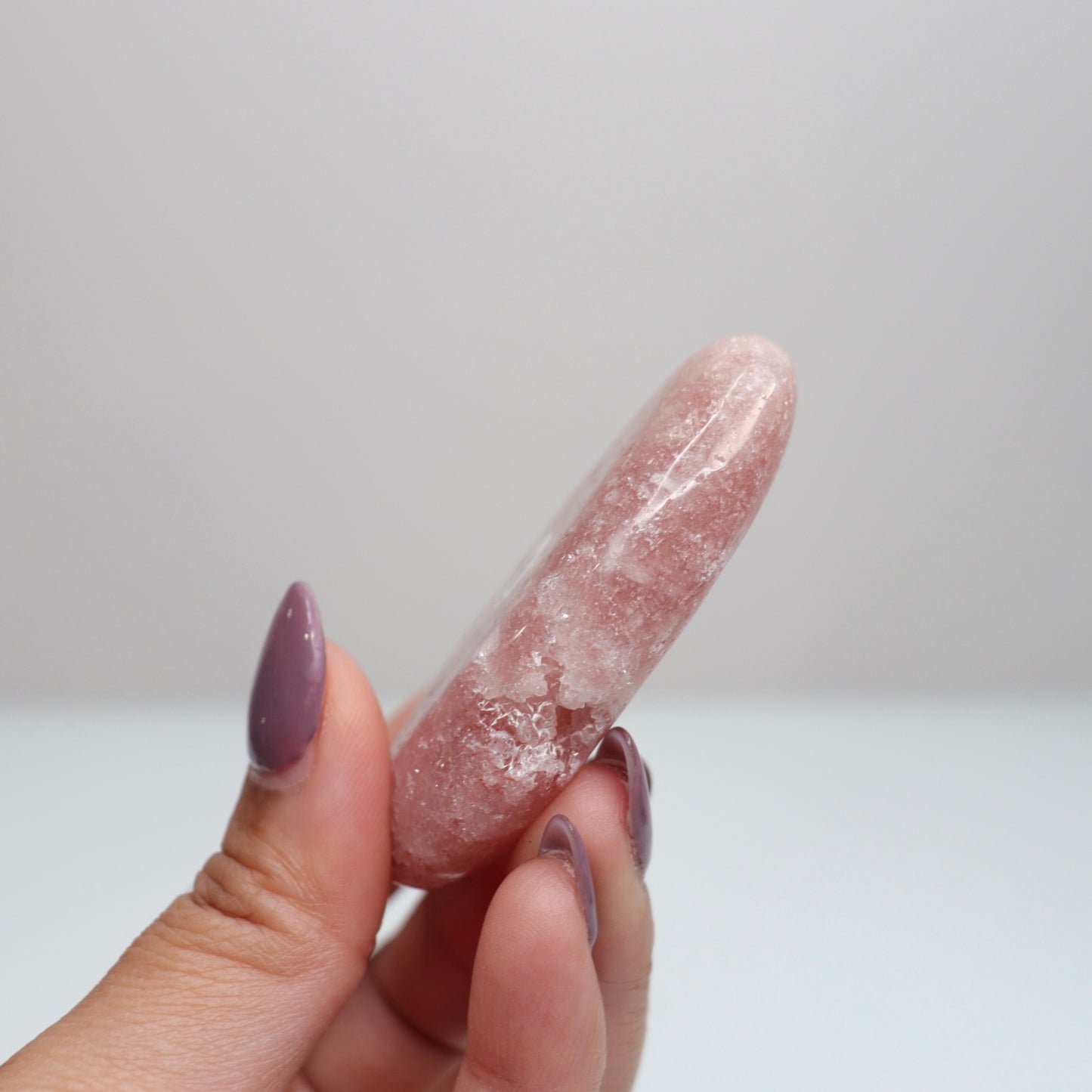 Pink Amethyst Palm Stone | 6