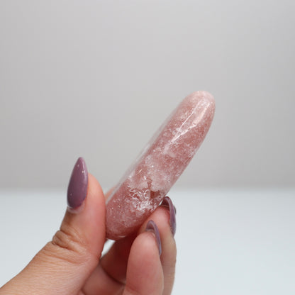 Pink Amethyst Palm Stone | 6