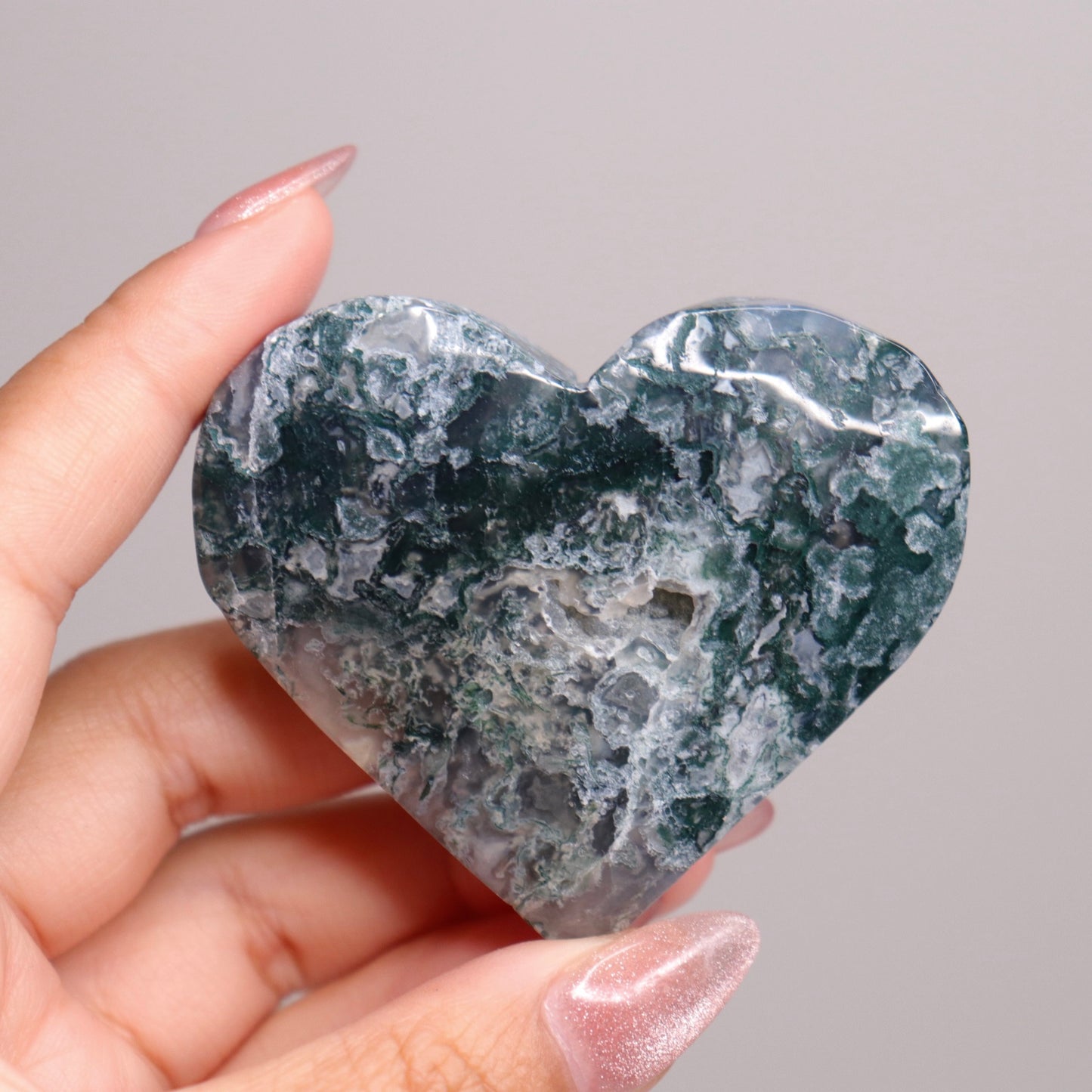 Moss Agate Heart | 28