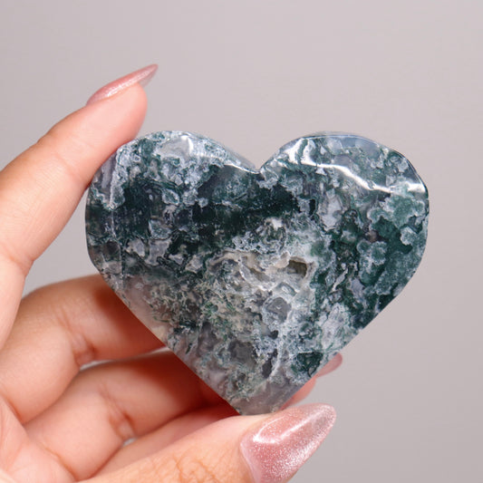 Moss Agate Heart | 28