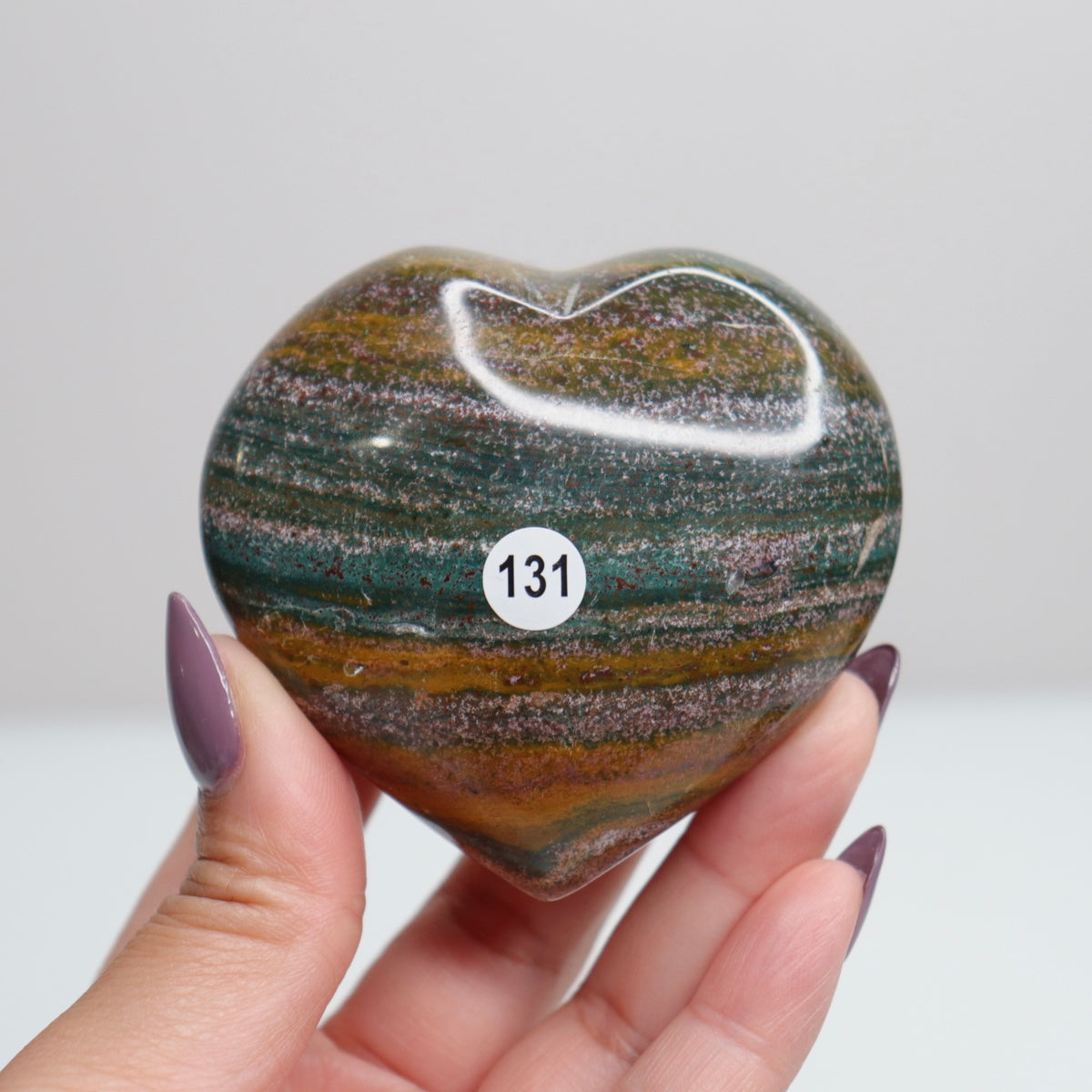 Ocean Jasper Heart 131