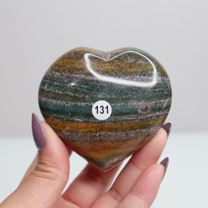 Ocean Jasper Heart 131