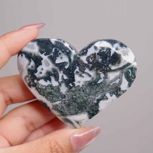 Moss Agate Heart | 30