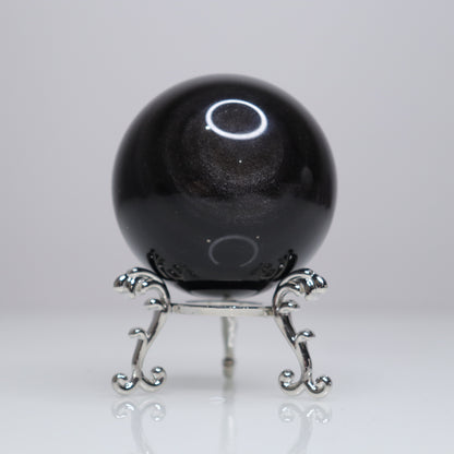 Silver Sheen Obsidian Sphere | 2