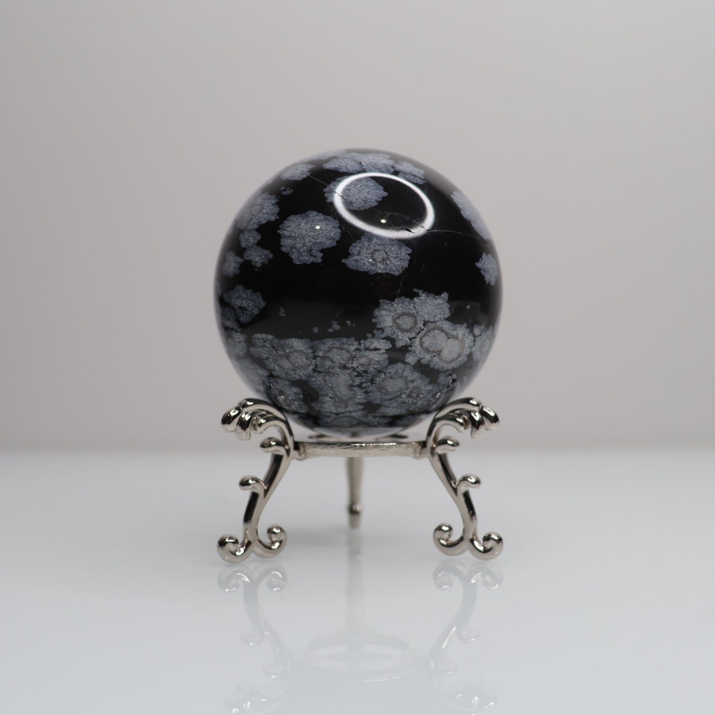 Snowflake Obsidian Sphere | 69