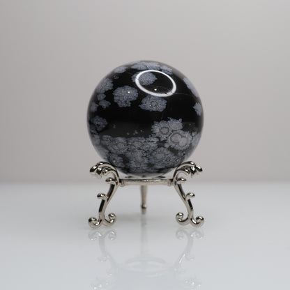 Snowflake Obsidian Sphere | 69