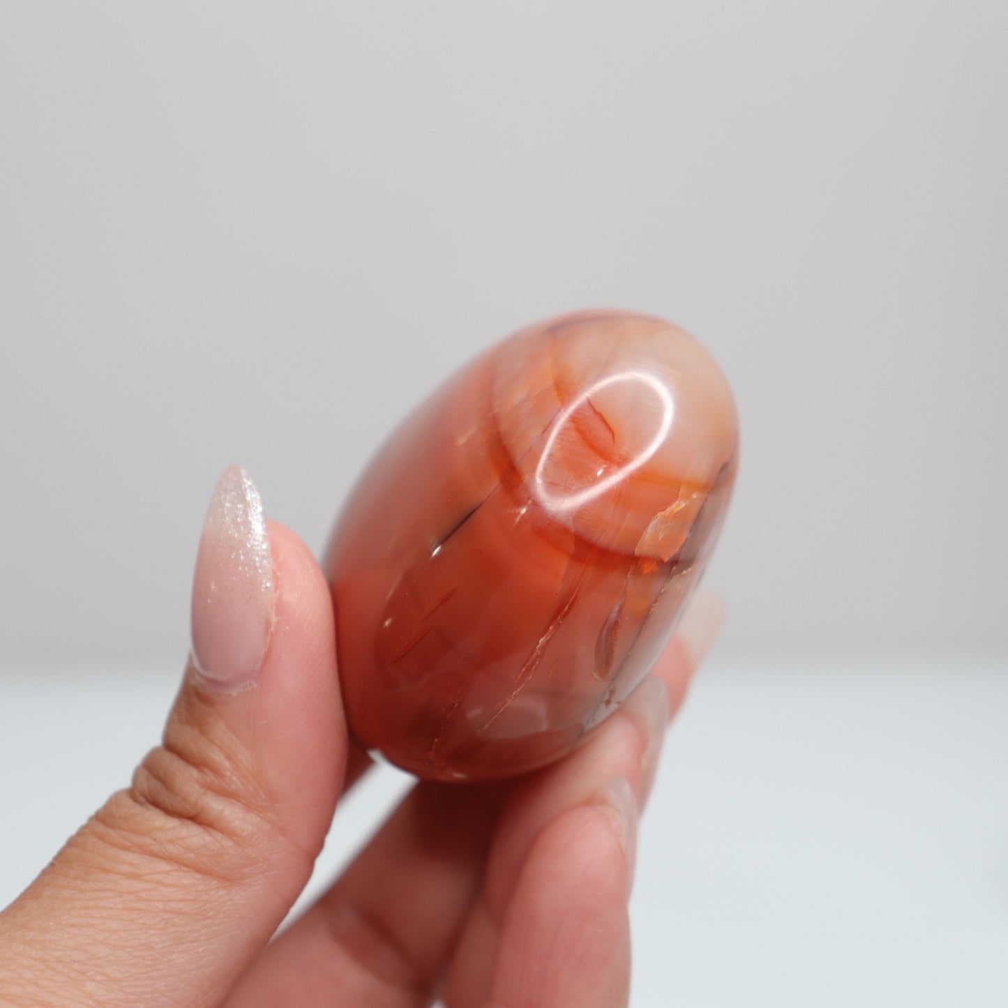 Carnelian Palm Stone 93