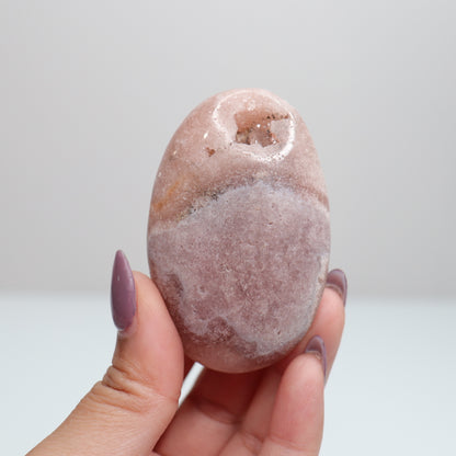 Pink Amethyst Palm Stone | 26