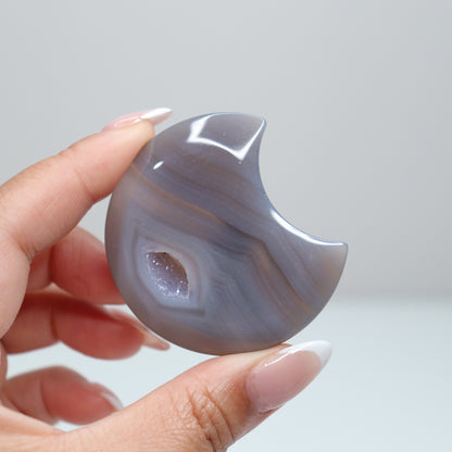 Druzy Agate Moon 39