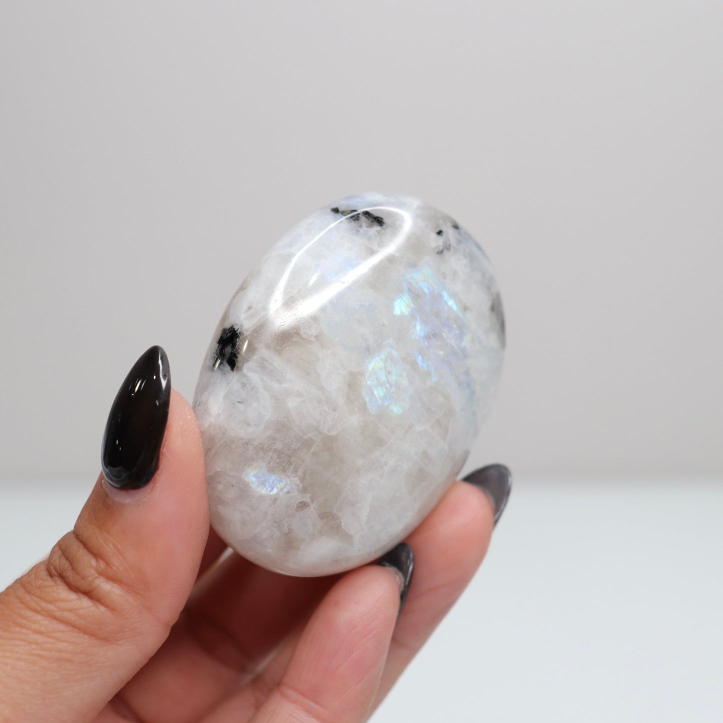 Rainbow Moonstone Palm Stone 61