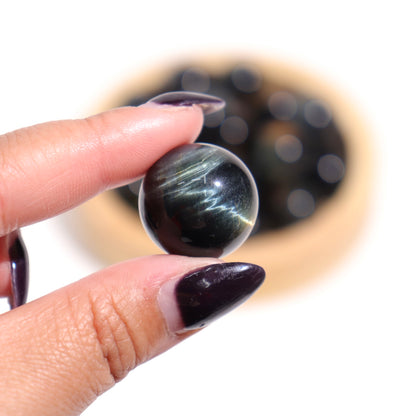 Blue Tigers Eye Mini Spheres