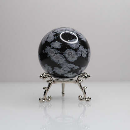 Snowflake Obsidian Sphere | 71