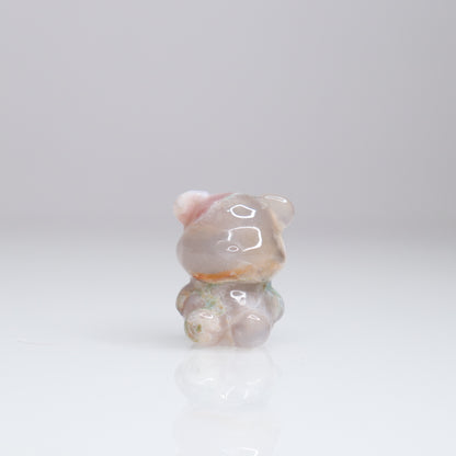 Flower Agate Mini Bear | 8