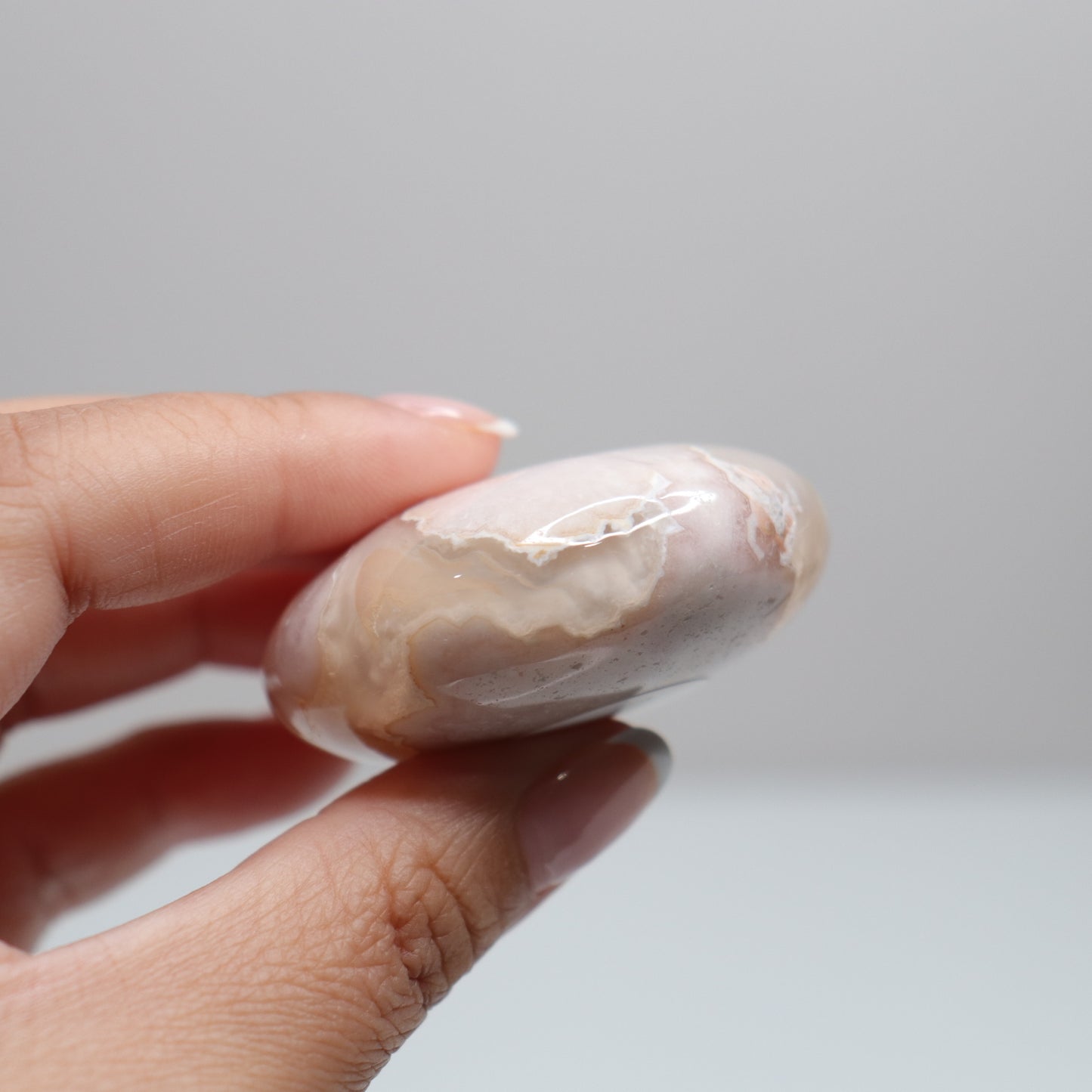 Flower Agate Round Palm | 3