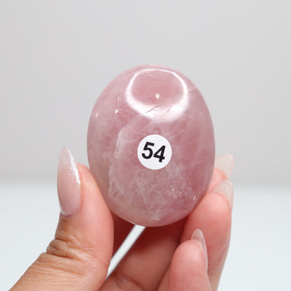 Rose Quartz Palm Stone 54