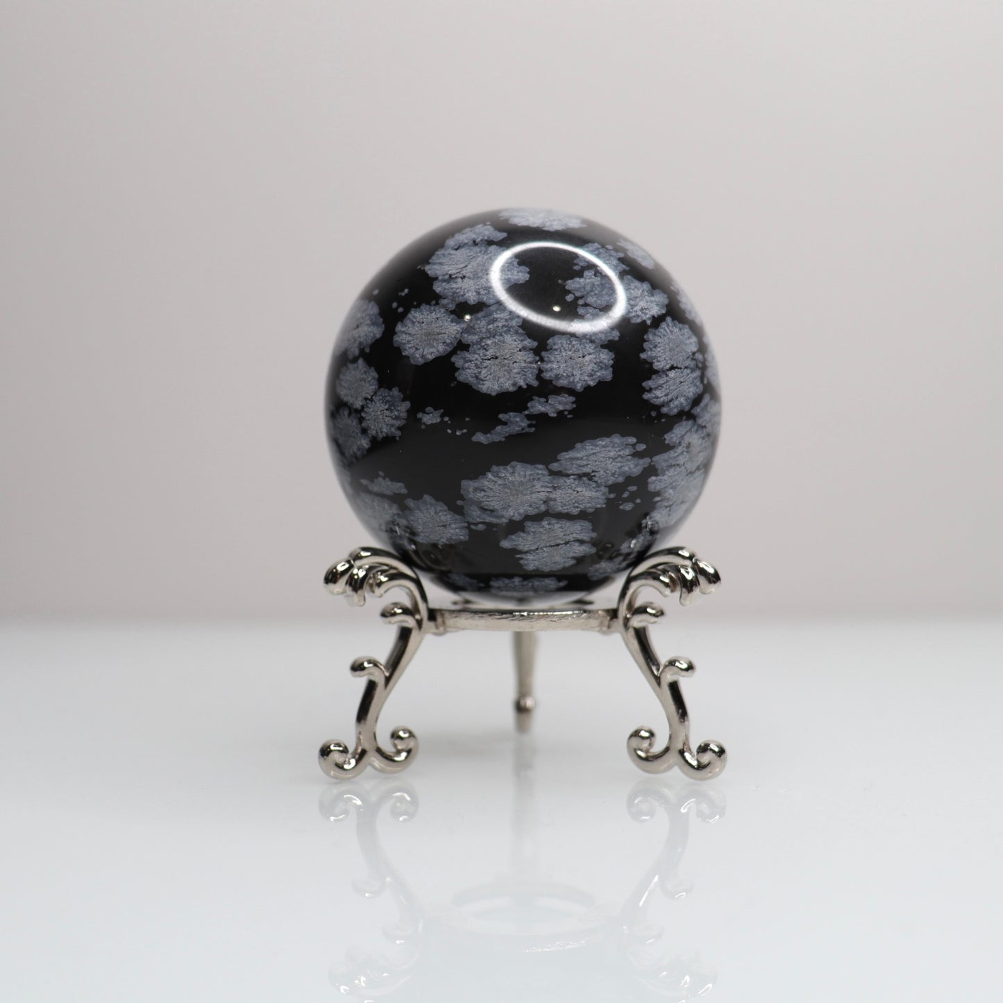 Snowflake Obsidian Sphere | 66
