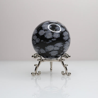 Snowflake Obsidian Sphere | 66