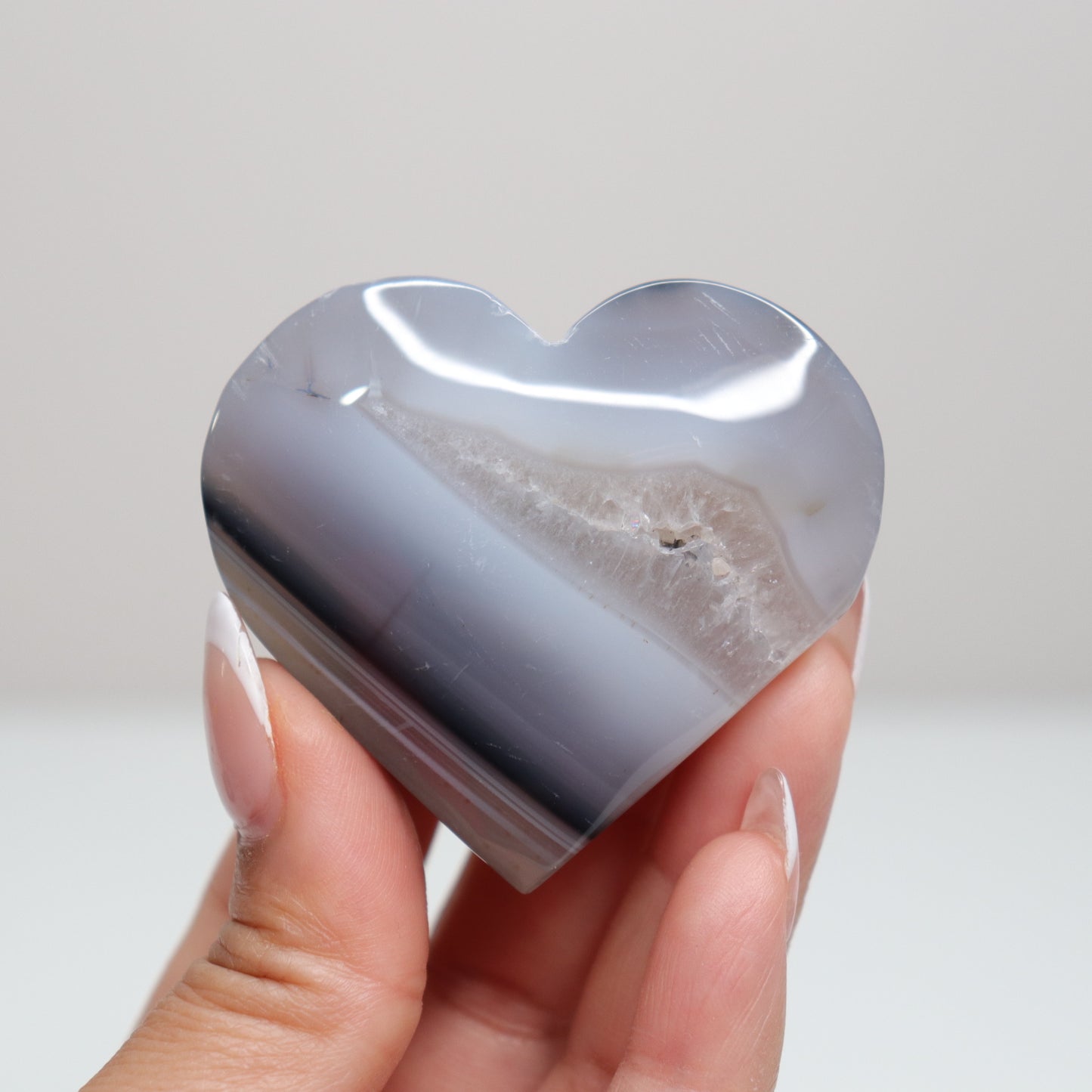 Banded Agate Heart 66