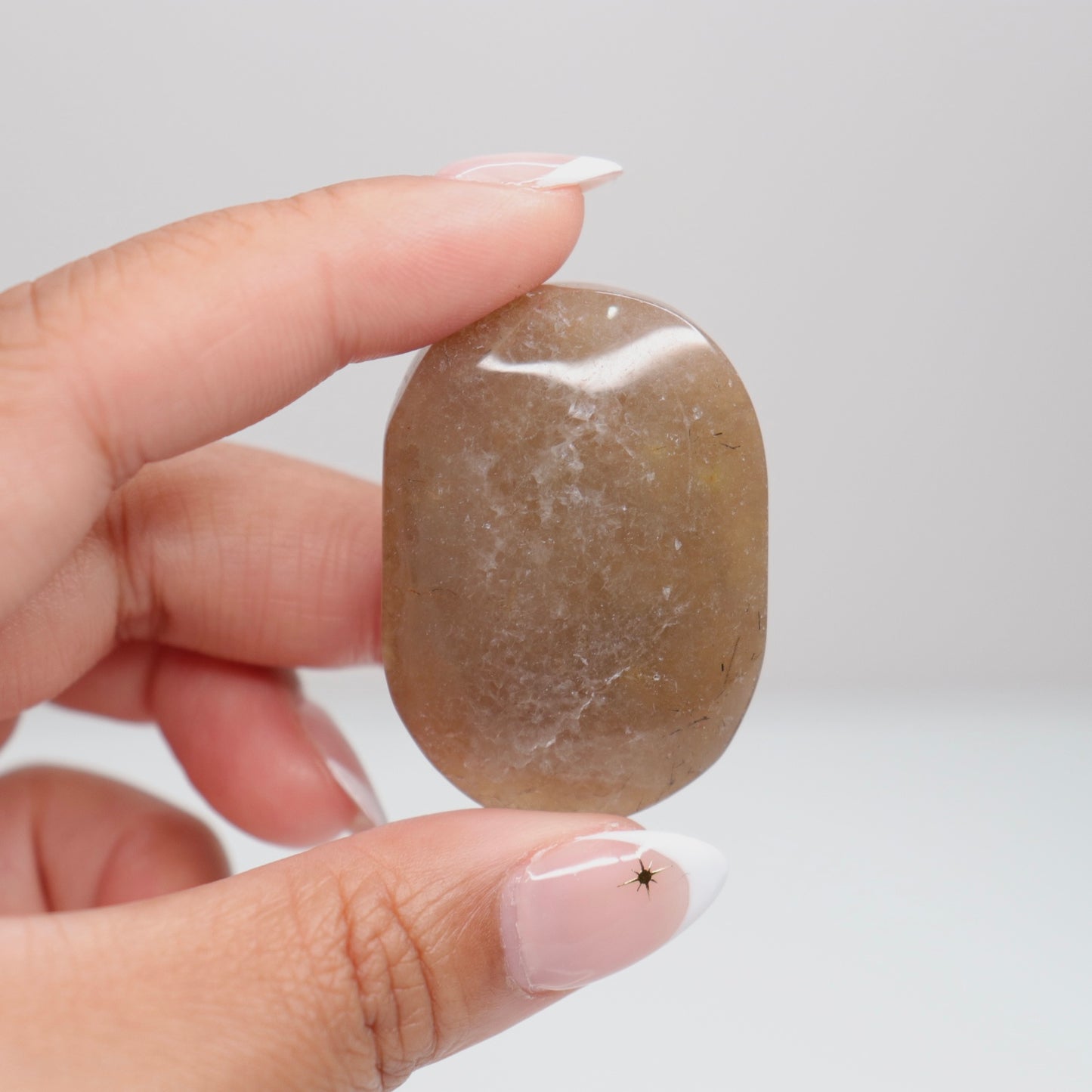 Mexican Lace Agate Palm Stone C