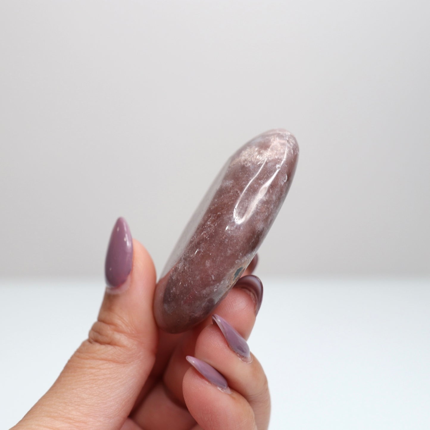 Pink Amethyst Palm Stone | 4