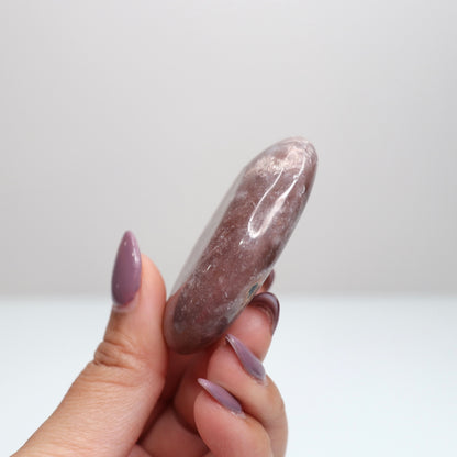 Pink Amethyst Palm Stone | 4