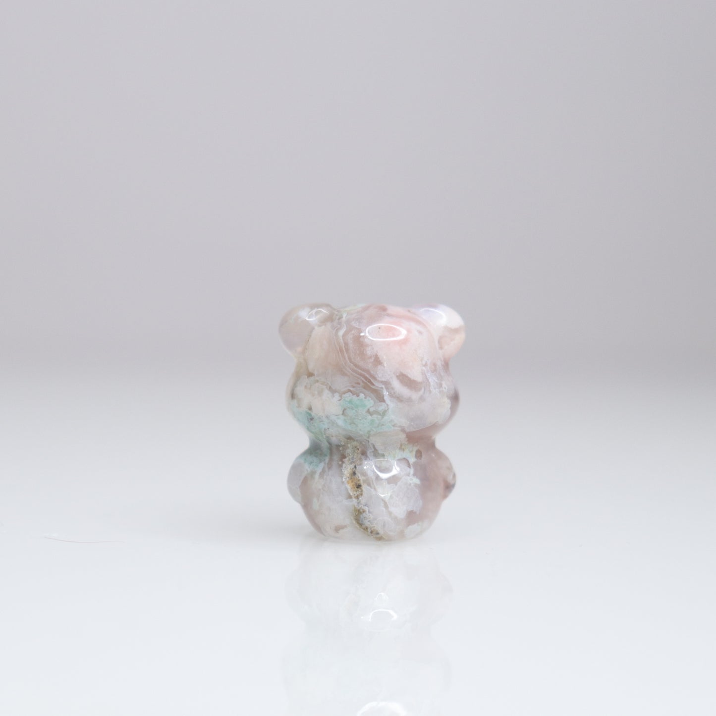 Flower Agate Mini Bear | 8