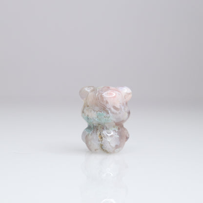 Flower Agate Mini Bear | 8
