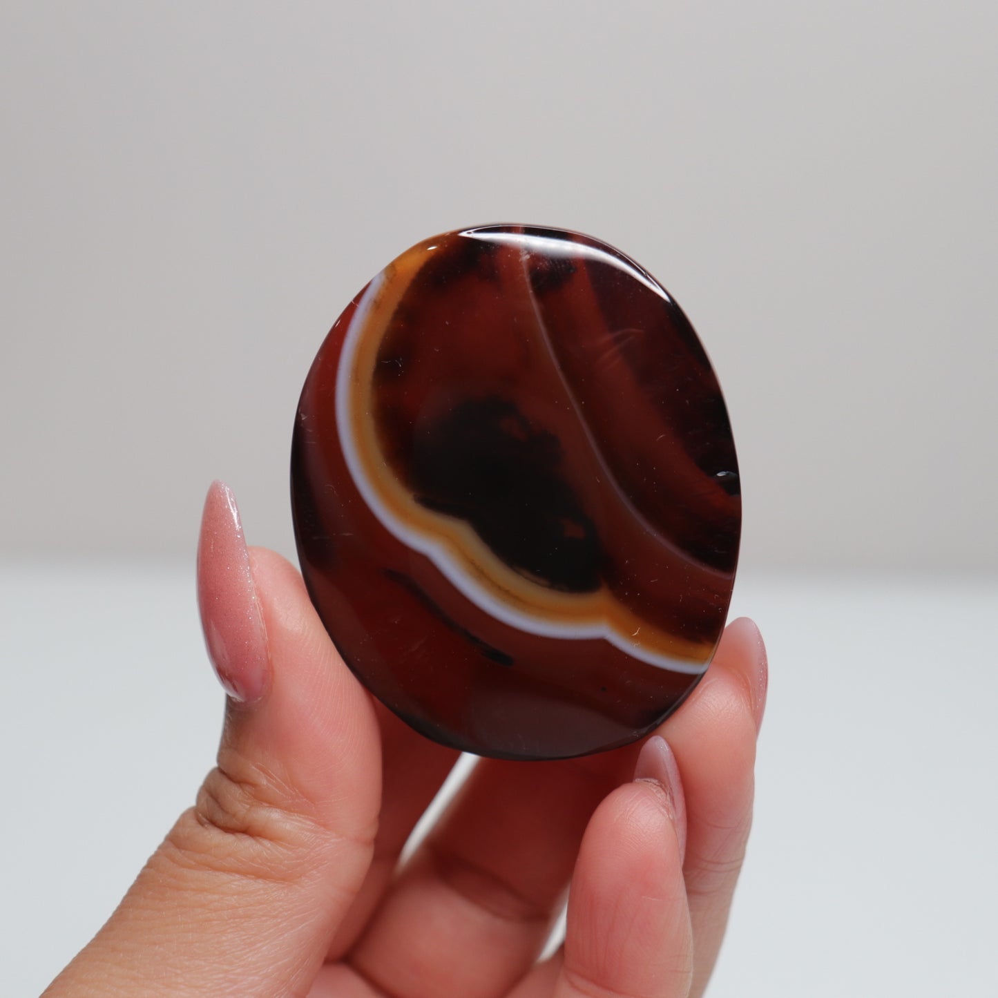Sardonyx Palm Stone 55