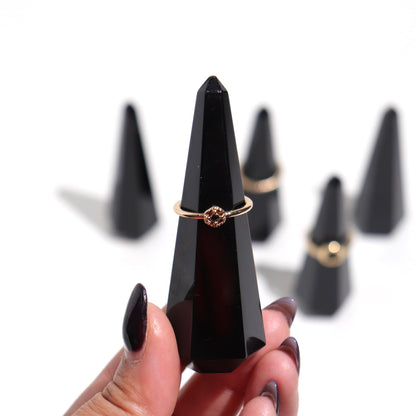 Black Obsidian Ring Holders