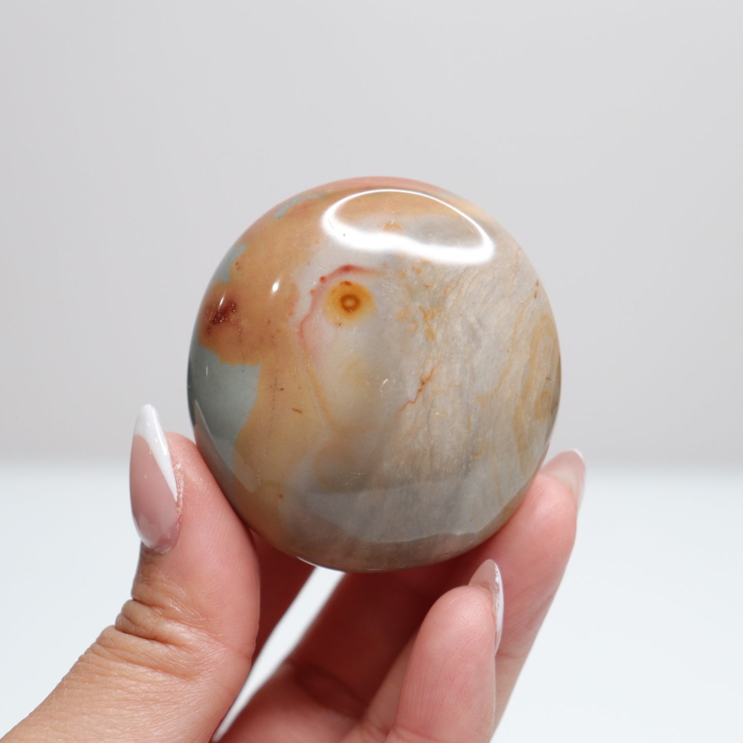 Polychrome Jasper Palm Stone | 21