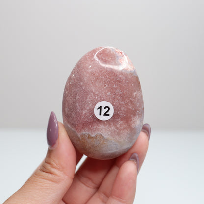 Pink Amethyst Palm Stone | 12