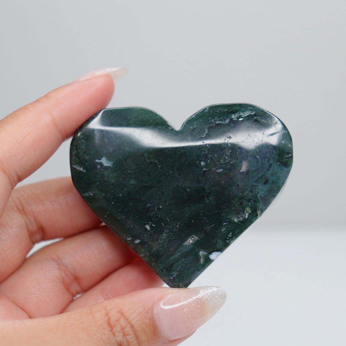 Moss Agate Heart | 64