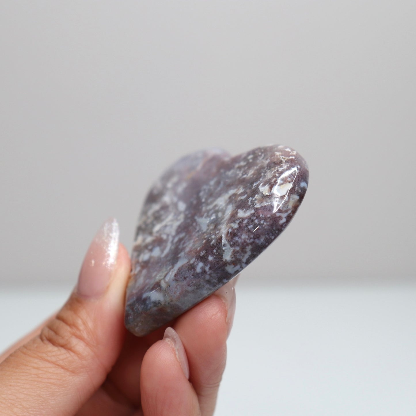 Moss Agate Heart | E