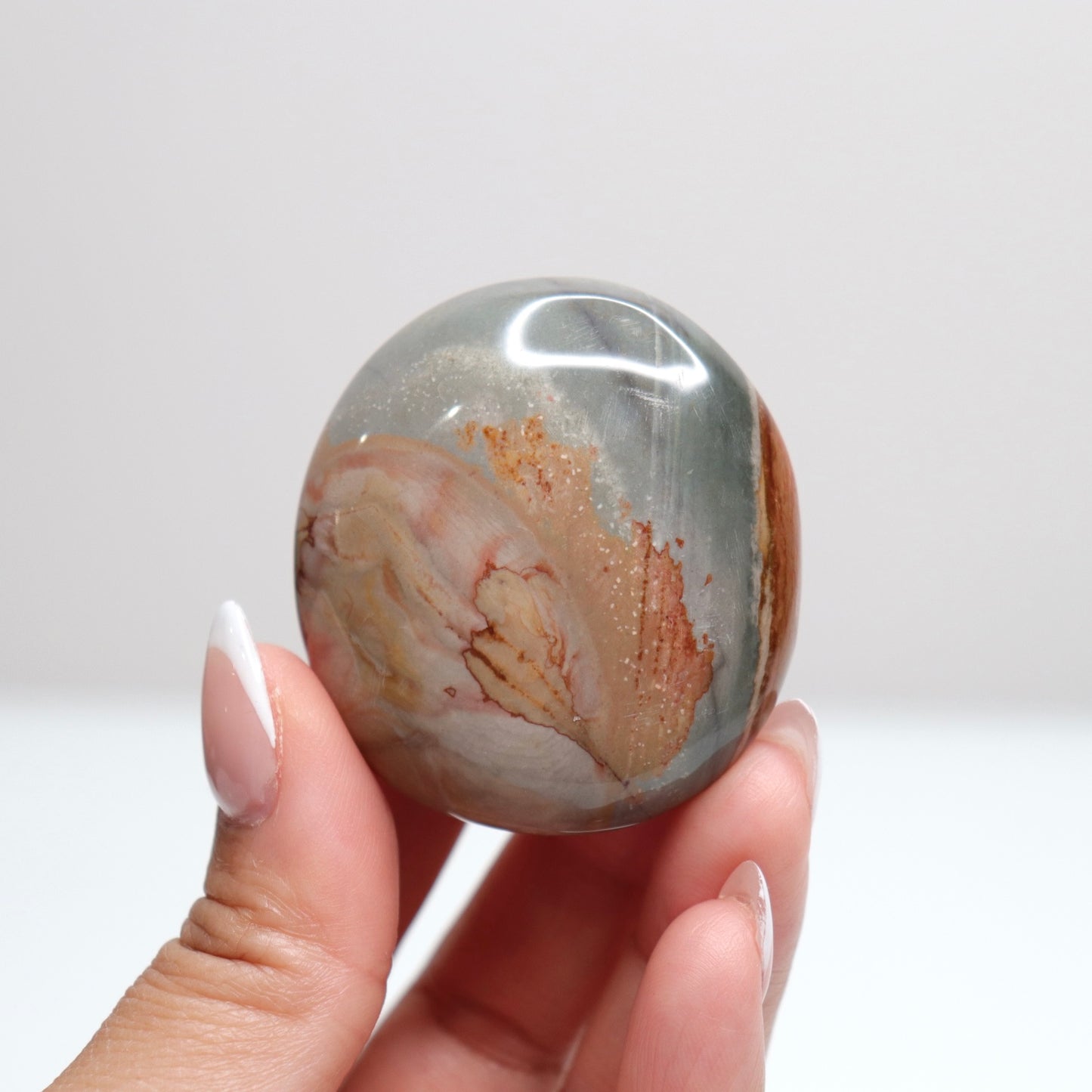 Polychrome Jasper Palm Stone | 9
