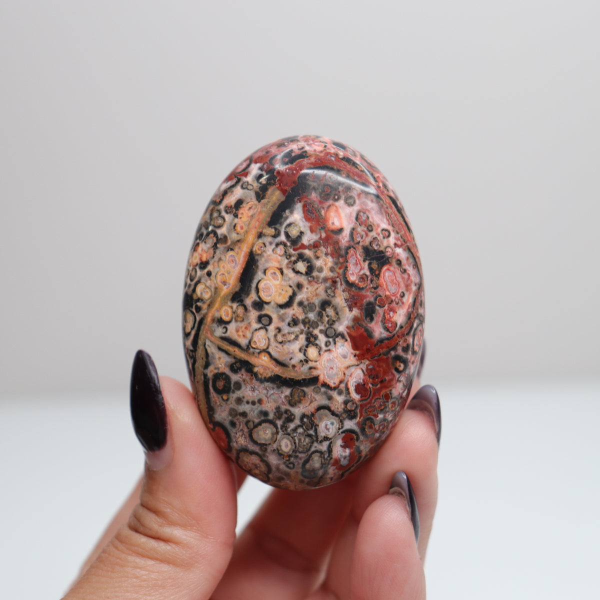 Leopard Skin Jasper Palm Stone | 27