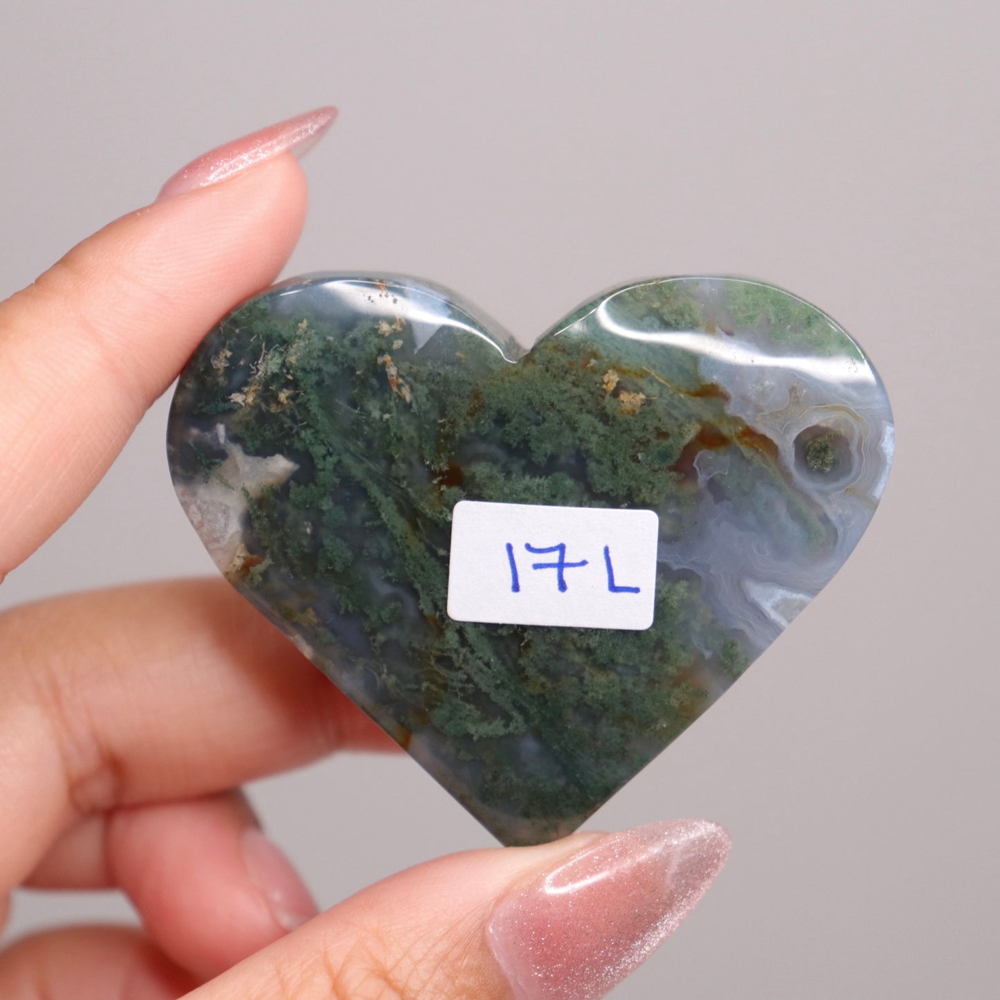 Moss Agate Heart | 9