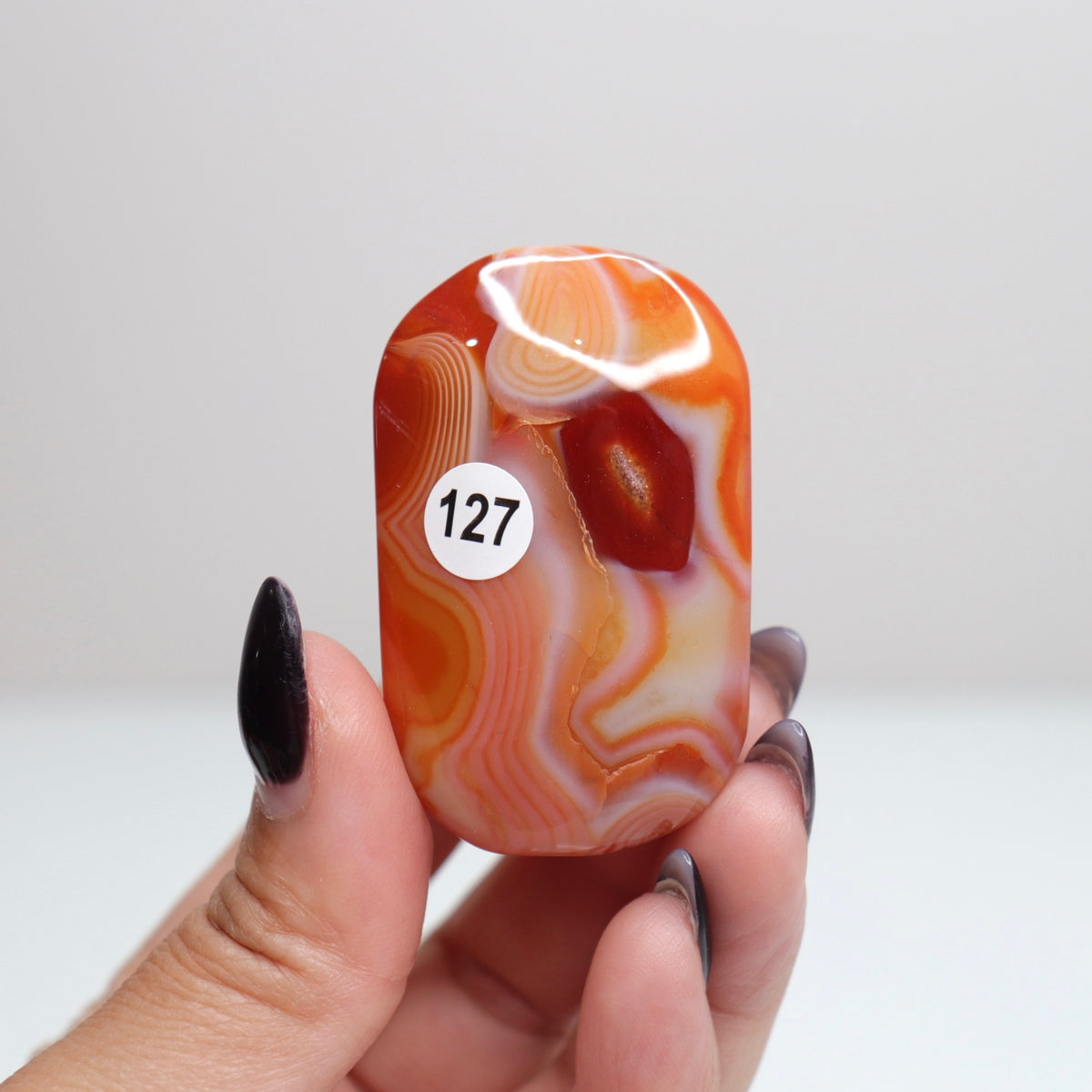 Carnelian Palm Stone | 127*