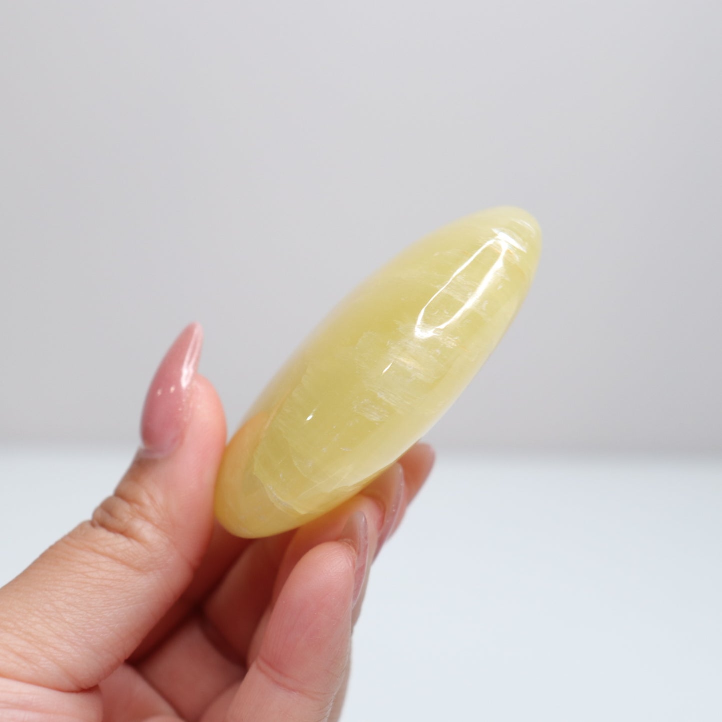 Lemon Calcite Palm Stone | 55