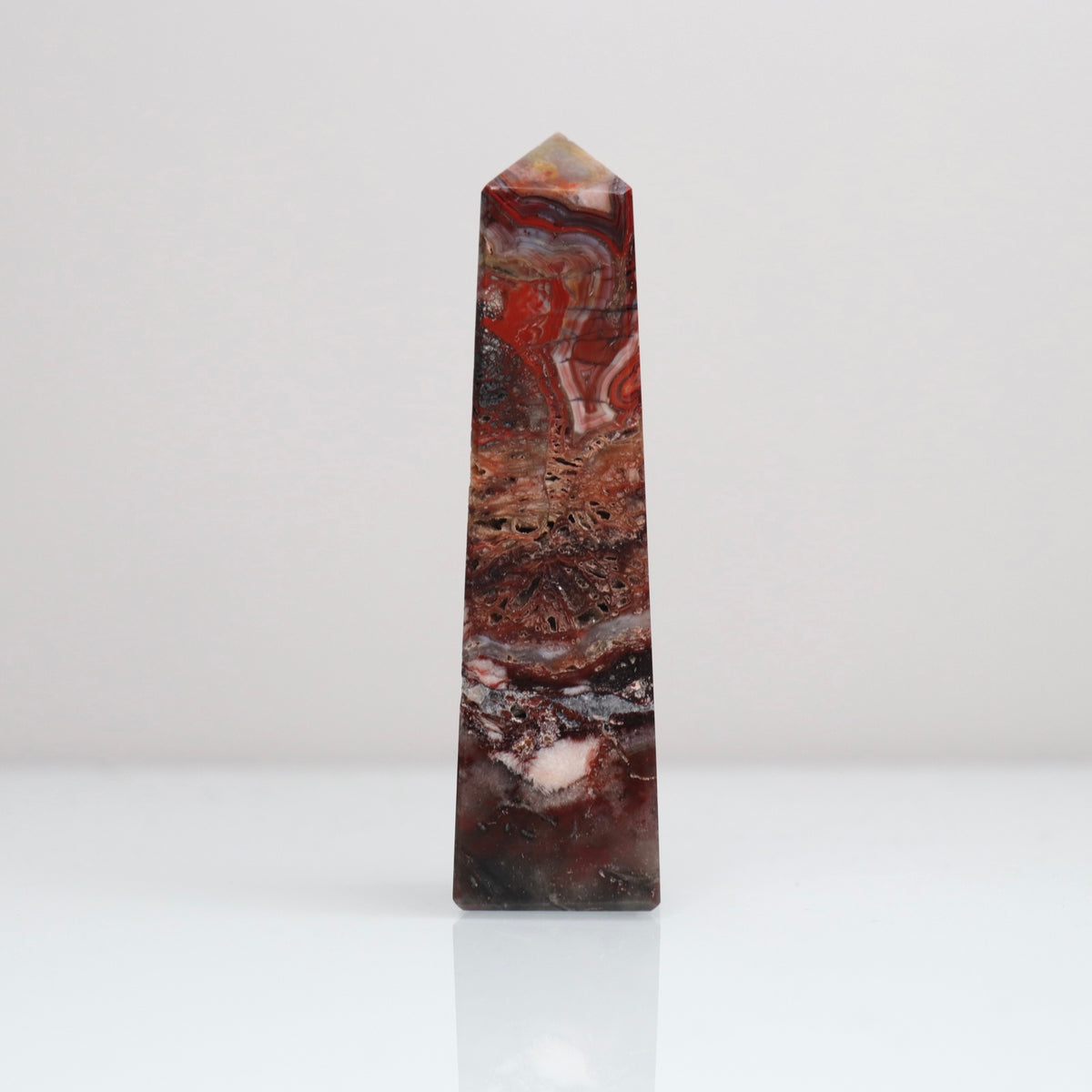 Mexican Lace Agate Tower 118