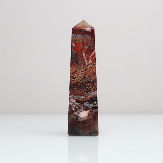 Mexican Lace Agate Tower 118