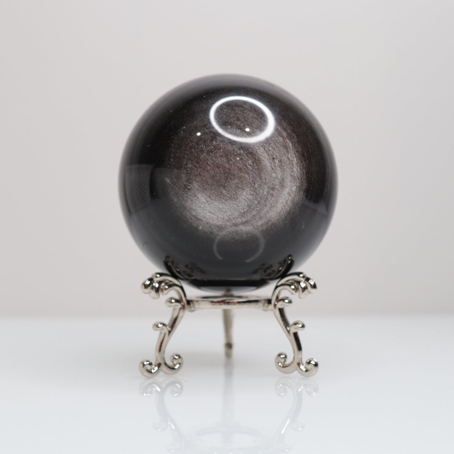 Silver Sheen Obsidian Sphere | B