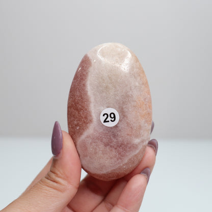 Pink Amethyst Palm Stone | 29